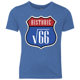 T-Shirts Vintage Royal / YXS Route v66 Youth Triblend T-Shirt