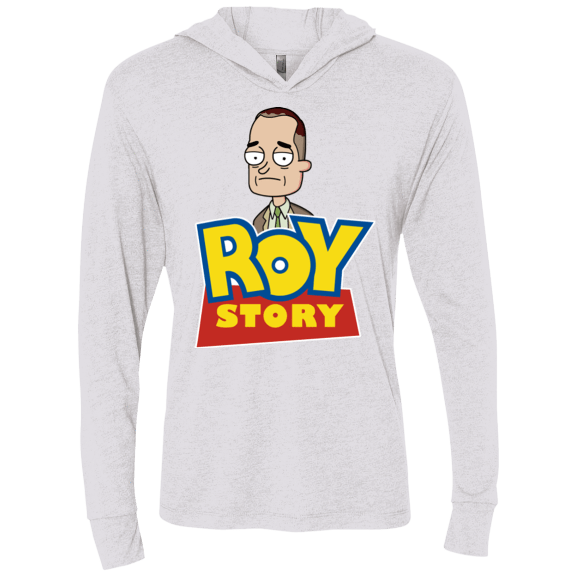 T-Shirts Heather White / X-Small Roy Story Triblend Long Sleeve Hoodie Tee