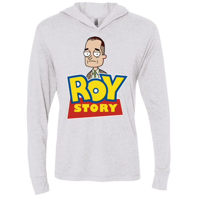 T-Shirts Heather White / X-Small Roy Story Triblend Long Sleeve Hoodie Tee