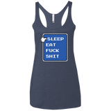 T-Shirts Vintage Navy / X-Small RPG LIFE Women's Triblend Racerback Tank