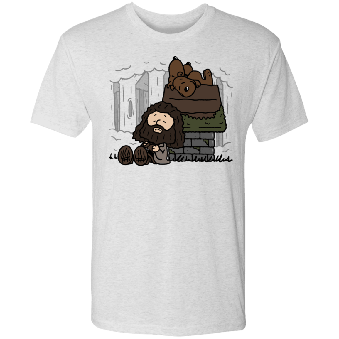 T-Shirts Heather White / S Rubeus Brown Men's Triblend T-Shirt