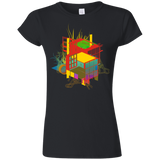 T-Shirts Black / S Rubik's Building Junior Slimmer-Fit T-Shirt
