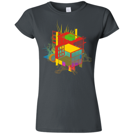 T-Shirts Charcoal / S Rubik's Building Junior Slimmer-Fit T-Shirt
