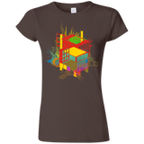 T-Shirts Dark Chocolate / S Rubik's Building Junior Slimmer-Fit T-Shirt