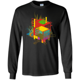 T-Shirts Black / S Rubik's Building Men's Long Sleeve T-Shirt