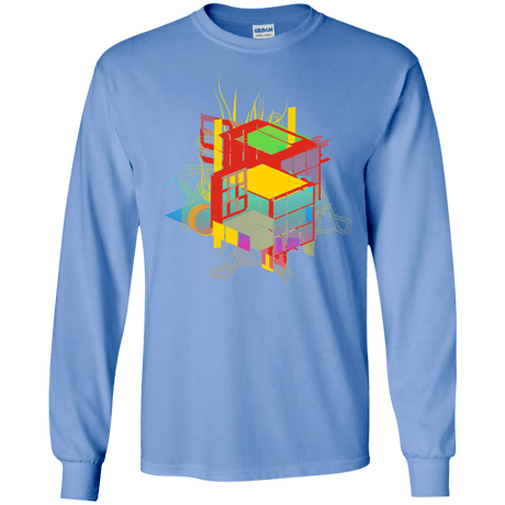 T-Shirts Carolina Blue / S Rubik's Building Men's Long Sleeve T-Shirt