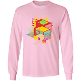 T-Shirts Light Pink / S Rubik's Building Men's Long Sleeve T-Shirt