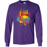 T-Shirts Purple / S Rubik's Building Men's Long Sleeve T-Shirt