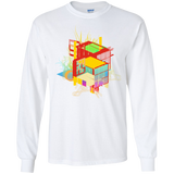 T-Shirts White / S Rubik's Building Men's Long Sleeve T-Shirt