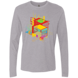 T-Shirts Heather Grey / S Rubik's Building Men's Premium Long Sleeve