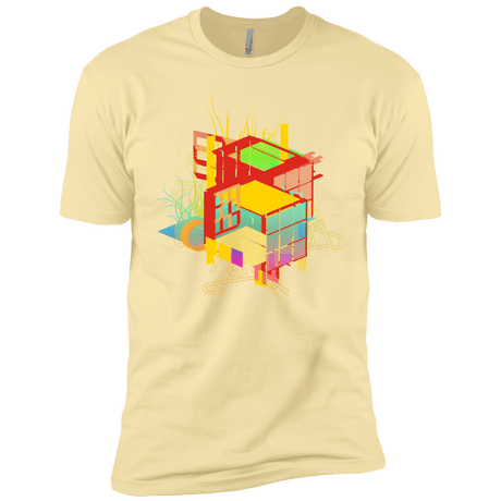 T-Shirts Banana Cream / X-Small Rubik's Building Men's Premium T-Shirt
