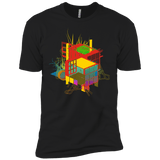T-Shirts Black / X-Small Rubik's Building Men's Premium T-Shirt