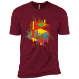 T-Shirts Cardinal / X-Small Rubik's Building Men's Premium T-Shirt