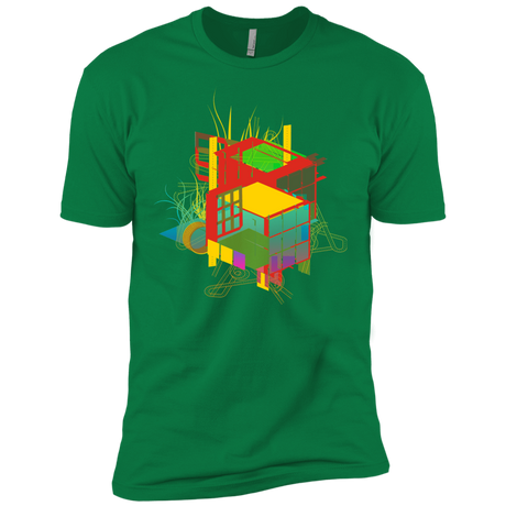 T-Shirts Kelly Green / X-Small Rubik's Building Men's Premium T-Shirt