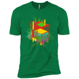 T-Shirts Kelly Green / X-Small Rubik's Building Men's Premium T-Shirt