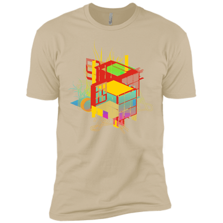 T-Shirts Sand / X-Small Rubik's Building Men's Premium T-Shirt