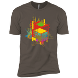 T-Shirts Warm Grey / X-Small Rubik's Building Men's Premium T-Shirt