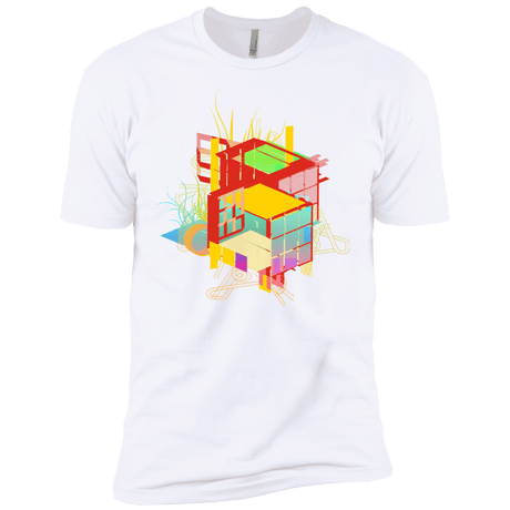 T-Shirts White / X-Small Rubik's Building Men's Premium T-Shirt