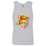 T-Shirts Heather Grey / S Rubik's Building Men's Premium Tank Top