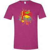 T-Shirts Antique Heliconia / S Rubik's Building Men's Semi-Fitted Softstyle