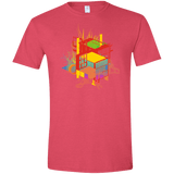 T-Shirts Heather Red / S Rubik's Building Men's Semi-Fitted Softstyle