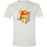 T-Shirts White / X-Small Rubik's Building Men's Semi-Fitted Softstyle