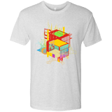 T-Shirts Heather White / S Rubik's Building Men's Triblend T-Shirt