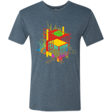 T-Shirts Indigo / S Rubik's Building Men's Triblend T-Shirt