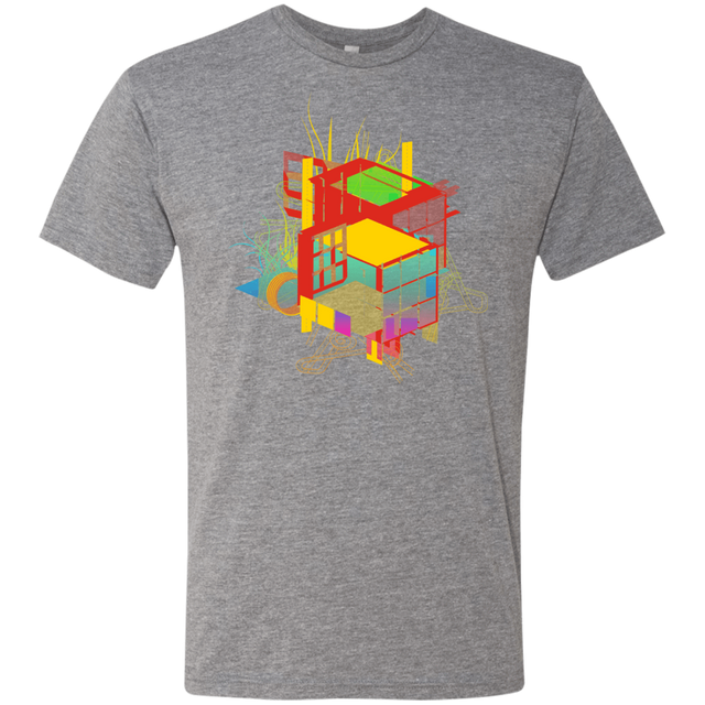 T-Shirts Premium Heather / S Rubik's Building Men's Triblend T-Shirt