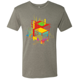 T-Shirts Venetian Grey / S Rubik's Building Men's Triblend T-Shirt