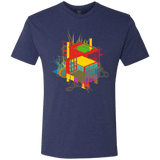 T-Shirts Vintage Navy / S Rubik's Building Men's Triblend T-Shirt