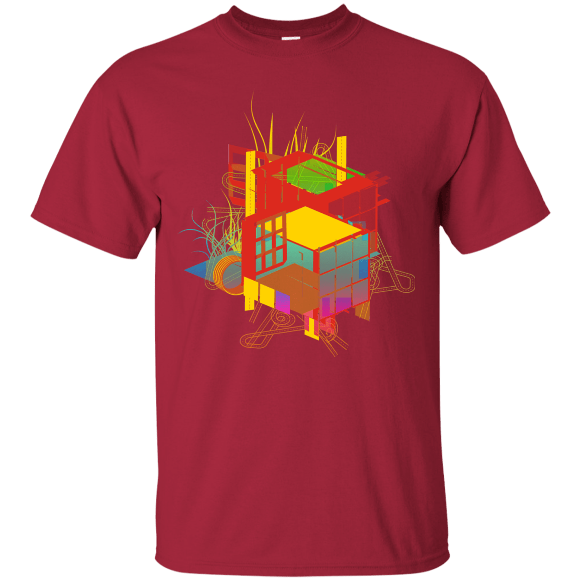 T-Shirts Cardinal / S Rubik's Building T-Shirt