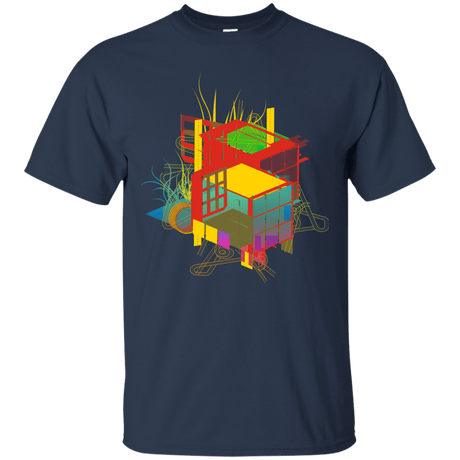 T-Shirts Navy / S Rubik's Building T-Shirt