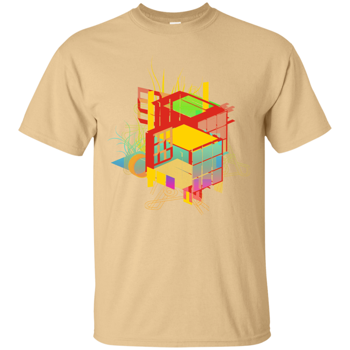 T-Shirts Vegas Gold / S Rubik's Building T-Shirt