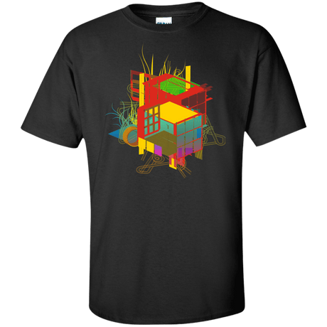 T-Shirts Black / XLT Rubik's Building Tall T-Shirt