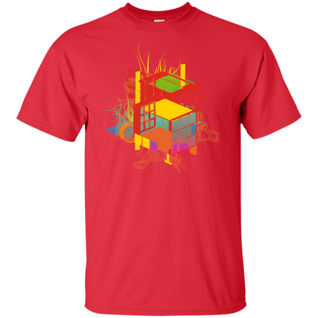 T-Shirts Red / XLT Rubik's Building Tall T-Shirt