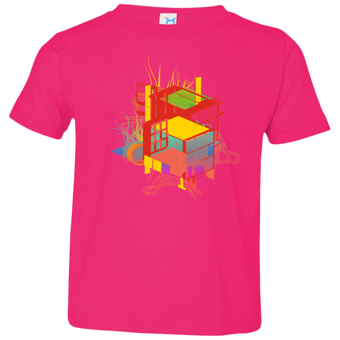T-Shirts Hot Pink / 2T Rubik's Building Toddler Premium T-Shirt