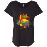 T-Shirts Vintage Black / X-Small Rubik's Building Triblend Dolman Sleeve