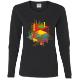 T-Shirts Black / S Rubik's Building Women's Long Sleeve T-Shirt