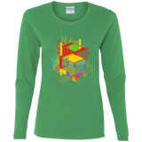 T-Shirts Irish Green / S Rubik's Building Women's Long Sleeve T-Shirt