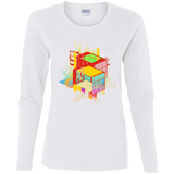 T-Shirts White / S Rubik's Building Women's Long Sleeve T-Shirt