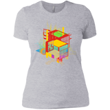 T-Shirts Heather Grey / X-Small Rubik's Building Women's Premium T-Shirt