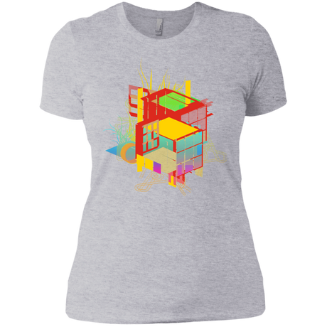 T-Shirts Heather Grey / X-Small Rubik's Building Women's Premium T-Shirt