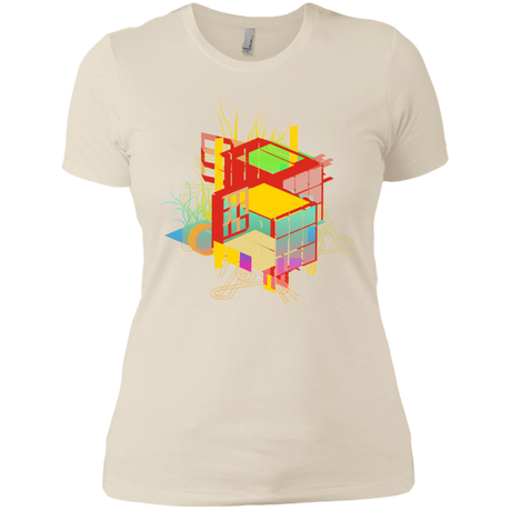 T-Shirts Ivory/ / X-Small Rubik's Building Women's Premium T-Shirt