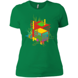 T-Shirts Kelly Green / X-Small Rubik's Building Women's Premium T-Shirt