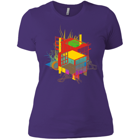 T-Shirts Purple Rush/ / X-Small Rubik's Building Women's Premium T-Shirt