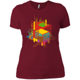 T-Shirts Scarlet / X-Small Rubik's Building Women's Premium T-Shirt