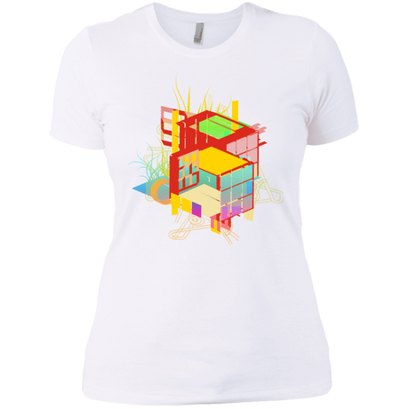 T-Shirts White / X-Small Rubik's Building Women's Premium T-Shirt