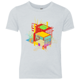 T-Shirts Heather White / YXS Rubik's Building Youth Triblend T-Shirt