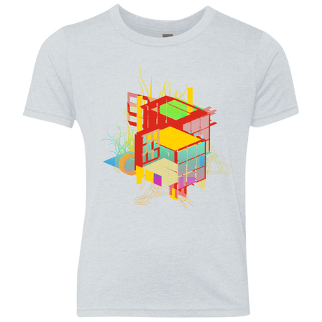 T-Shirts Heather White / YXS Rubik's Building Youth Triblend T-Shirt